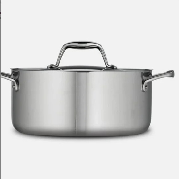 5 Quart Tri Ply Clad Stainless Steel Covered Dutch Oven with Lid - Picture 2 of 9